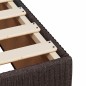 vidaXL Giroletto senza Materasso Marrone Scuro 80x200 cm Tessuto vidaXL Giroletto senza Materasso Marrone Scuro 80x200 cm Tessuto