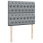 vidaXL Giroletto a Molle con Materasso Grigio Chiaro 120x200cm Tessuto vidaXL Giroletto a Molle con Materasso Grigio Chiaro 120x200cm Tessuto