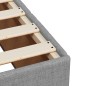 vidaXL Giroletto a Molle con Materasso Grigio Chiaro 120x200cm Tessuto vidaXL Giroletto a Molle con Materasso Grigio Chiaro 120x200cm Tessuto