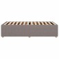 vidaXL Giroletto senza Materasso Tortora 90x200 cm Tessuto vidaXL Giroletto senza Materasso Tortora 90x200 cm Tessuto