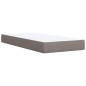 vidaXL Giroletto a Molle con Materasso Tortora 90x200 cm inTessuto