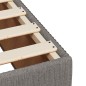 vidaXL Giroletto a Molle con Materasso Tortora 90x200 cm inTessuto