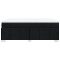 vidaXL Giroletto a Molle con Materasso Nero 120x200 cm in Tessuto vidaXL Giroletto a Molle con Materasso Nero 120x200 cm in Tessuto