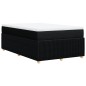 vidaXL Giroletto a Molle con Materasso Nero 120x200 cm in Tessuto vidaXL Giroletto a Molle con Materasso Nero 120x200 cm in Tessuto