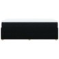 vidaXL Giroletto a Molle con Materasso Nero 90x200 cm in Tessuto vidaXL Giroletto a Molle con Materasso Nero 90x200 cm in Tessuto