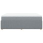 vidaXL Giroletto a Molle con Materasso Grigio Chiaro 140x200cm Tessuto vidaXL Giroletto a Molle con Materasso Grigio Chiaro 140x200cm Tessuto