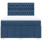 vidaXL Giroletto a Molle con Materasso Blu 160x200 cm in Tessuto vidaXL Giroletto a Molle con Materasso Blu 160x200 cm in Tessuto