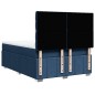 vidaXL Giroletto a Molle con Materasso Blu 160x200 cm in Tessuto vidaXL Giroletto a Molle con Materasso Blu 160x200 cm in Tessuto