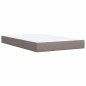 vidaXL Giroletto a Molle con Materasso Tortora 120x190 cm in Tessuto vidaXL Giroletto a Molle con Materasso Tortora 120x190 cm in Tessuto