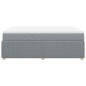 vidaXL Giroletto a Molle con Materasso Grigio Chiaro 160x200cm Tessuto vidaXL Giroletto a Molle con Materasso Grigio Chiaro 160x200cm Tessuto