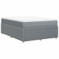 vidaXL Giroletto a Molle con Materasso Grigio Chiaro 160x200cm Tessuto vidaXL Giroletto a Molle con Materasso Grigio Chiaro 160x200cm Tessuto