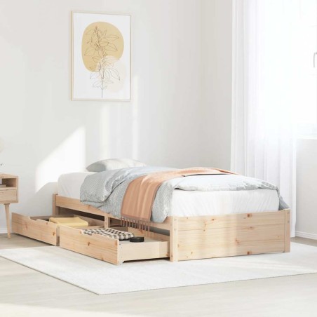 vidaXL Letto senza Materasso 90x200 cm in Legno Massello di Pino