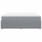 vidaXL Giroletto a Molle con Materasso Grigio Chiaro180x200 cm Tessuto