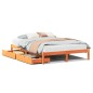 vidaXL Letto senza Materasso Marrone Cera 120x190 cm in Legno di Pino vidaXL Letto senza Materasso Marrone Cera 120x190 cm in Legno di Pino