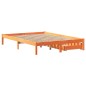 vidaXL Letto senza Materasso Marrone Cera 120x190 cm in Legno di Pino vidaXL Letto senza Materasso Marrone Cera 120x190 cm in Legno di Pino