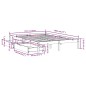 vidaXL Letto senza Materasso Marrone Cera 120x190 cm in Legno di Pino vidaXL Letto senza Materasso Marrone Cera 120x190 cm in Legno di Pino