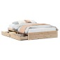 vidaXL Letto senza Materasso 140x190 cm in Legno Massello di Pino vidaXL Letto senza Materasso 140x190 cm in Legno Massello di Pino