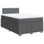 vidaXL Giroletto a Molle con Materasso Grigio Scuro 120x200 cm Tessuto vidaXL Giroletto a Molle con Materasso Grigio Scuro 120x200 cm Tessuto