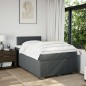 vidaXL Giroletto a Molle con Materasso Grigio Scuro 120x200 cm Tessuto vidaXL Giroletto a Molle con Materasso Grigio Scuro 120x200 cm Tessuto