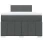 vidaXL Giroletto a Molle con Materasso Grigio Scuro 120x200 cm Tessuto vidaXL Giroletto a Molle con Materasso Grigio Scuro 120x200 cm Tessuto