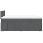 vidaXL Giroletto a Molle con Materasso Grigio Scuro 120x200 cm Tessuto vidaXL Giroletto a Molle con Materasso Grigio Scuro 120x200 cm Tessuto