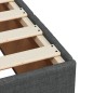 vidaXL Giroletto a Molle con Materasso Grigio Scuro 120x200 cm Tessuto vidaXL Giroletto a Molle con Materasso Grigio Scuro 120x200 cm Tessuto