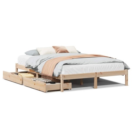 vidaXL Letto senza Materasso 120x200 cm in Legno Massello di Pino