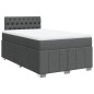 vidaXL Giroletto a Molle con Materasso Grigio Scuro 120x200 cm Tessuto vidaXL Giroletto a Molle con Materasso Grigio Scuro 120x200 cm Tessuto