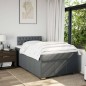 vidaXL Giroletto a Molle con Materasso Grigio Scuro 120x200 cm Tessuto vidaXL Giroletto a Molle con Materasso Grigio Scuro 120x200 cm Tessuto