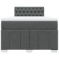 vidaXL Giroletto a Molle con Materasso Grigio Scuro 120x200 cm Tessuto vidaXL Giroletto a Molle con Materasso Grigio Scuro 120x200 cm Tessuto