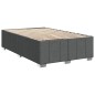 vidaXL Giroletto a Molle con Materasso Grigio Scuro 120x200 cm Tessuto vidaXL Giroletto a Molle con Materasso Grigio Scuro 120x200 cm Tessuto