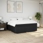 vidaXL Giroletto a Molle con Materasso Nero 200x200 cm in Tessuto vidaXL Giroletto a Molle con Materasso Nero 200x200 cm in Tessuto