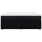 vidaXL Giroletto a Molle con Materasso Nero 200x200 cm in Tessuto vidaXL Giroletto a Molle con Materasso Nero 200x200 cm in Tessuto