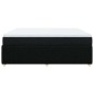 vidaXL Giroletto a Molle con Materasso Nero 200x200 cm in Tessuto vidaXL Giroletto a Molle con Materasso Nero 200x200 cm in Tessuto