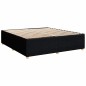 vidaXL Giroletto a Molle con Materasso Nero 200x200 cm in Tessuto vidaXL Giroletto a Molle con Materasso Nero 200x200 cm in Tessuto