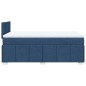 vidaXL Giroletto a Molle con Materasso Blu 120x200 cm in Tessuto vidaXL Giroletto a Molle con Materasso Blu 120x200 cm in Tessuto