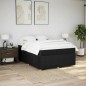 vidaXL Giroletto a Molle con Materasso Nero 140x200 cm in Tessuto vidaXL Giroletto a Molle con Materasso Nero 140x200 cm in Tessuto