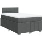 vidaXL Giroletto a Molle con Materasso Grigio Scuro 120x200 cm Tessuto vidaXL Giroletto a Molle con Materasso Grigio Scuro 120x200 cm Tessuto