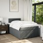 vidaXL Giroletto a Molle con Materasso Grigio Scuro 120x200 cm Tessuto vidaXL Giroletto a Molle con Materasso Grigio Scuro 120x200 cm Tessuto