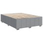 vidaXL Giroletto a Molle con Materasso Grigio Chiaro 160x200cm Tessuto