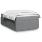 vidaXL Giroletto a Molle con Materasso Grigio Chiaro 120x200cm Tessuto vidaXL Giroletto a Molle con Materasso Grigio Chiaro 120x200cm Tessuto