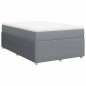 vidaXL Giroletto a Molle con Materasso Grigio Chiaro 120x200cm Tessuto vidaXL Giroletto a Molle con Materasso Grigio Chiaro 120x200cm Tessuto