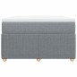 vidaXL Giroletto a Molle con Materasso Grigio Chiaro 120x200cm Tessuto vidaXL Giroletto a Molle con Materasso Grigio Chiaro 120x200cm Tessuto