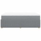 vidaXL Giroletto a Molle con Materasso Grigio Chiaro 120x200cm Tessuto vidaXL Giroletto a Molle con Materasso Grigio Chiaro 120x200cm Tessuto