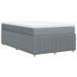 vidaXL Giroletto a Molle con Materasso Grigio Chiaro 120x200cm Tessuto vidaXL Giroletto a Molle con Materasso Grigio Chiaro 120x200cm Tessuto