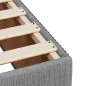 vidaXL Giroletto a Molle con Materasso Grigio Chiaro 120x200cm Tessuto vidaXL Giroletto a Molle con Materasso Grigio Chiaro 120x200cm Tessuto