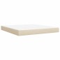 vidaXL Giroletto a Molle con Materasso Crema 180x200 cm in Tessuto vidaXL Giroletto a Molle con Materasso Crema 180x200 cm in Tessuto