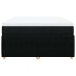 vidaXL Giroletto a Molle con Materasso Nero 140x190 cm in Tessuto vidaXL Giroletto a Molle con Materasso Nero 140x190 cm in Tessuto