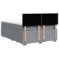 vidaXL Giroletto a Molle con Materasso Grigio Chiaro 160x200cm Tessuto vidaXL Giroletto a Molle con Materasso Grigio Chiaro 160x200cm Tessuto