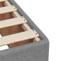 vidaXL Giroletto a Molle con Materasso Grigio Chiaro 160x200cm Tessuto vidaXL Giroletto a Molle con Materasso Grigio Chiaro 160x200cm Tessuto